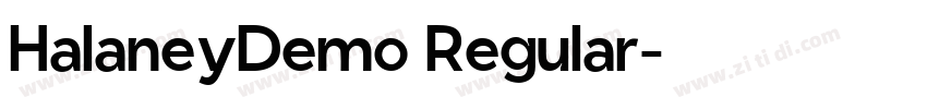 HalaneyDemo Regular字体转换